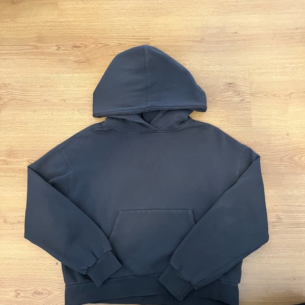 GARAGE ultra fleece clean cropped hoodie